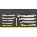 Stahlwille Tools Ratchet ring Wrenchs i.TCS inlay No.TCS WT 240/10 -tray10-pcs. 96830130